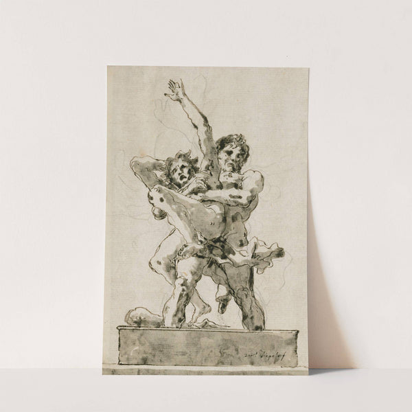 Hercules and Antaeus by Giovanni Domenico Tiepolo