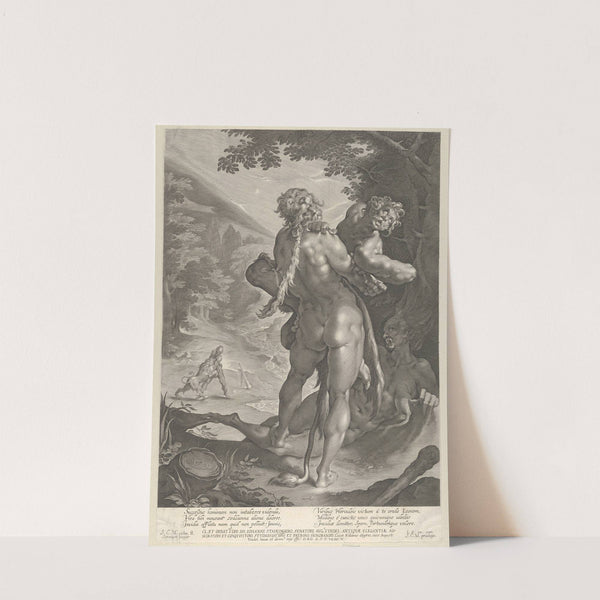 Hercules and Antaeus (1610) by Lucas Kilian