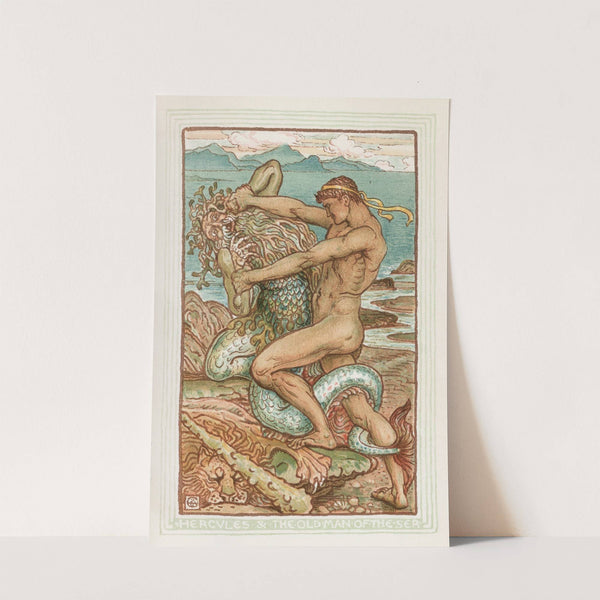 Hercules and the old man of the sea by Walter Crane