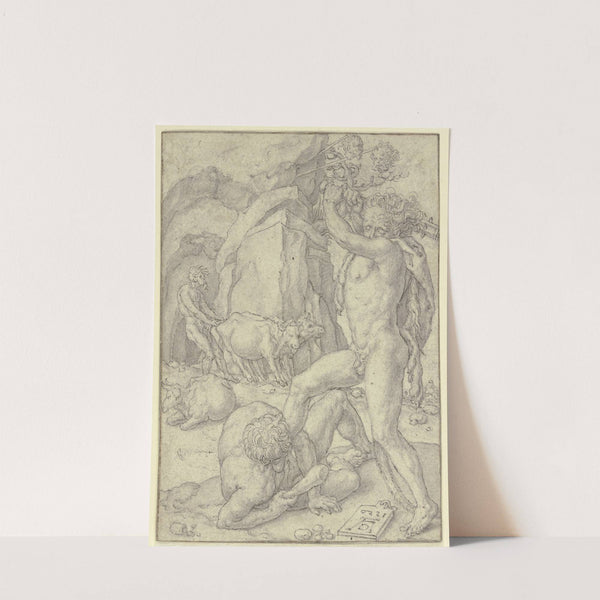 Hercules kills Cacus by Heinrich Aldegrever