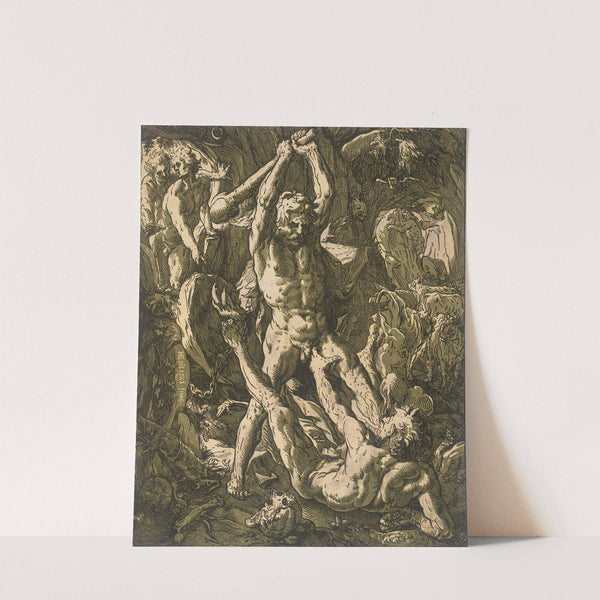 Hercules Slaying Cacus (1588) by Hendrick Goltzius
