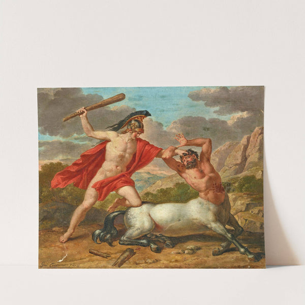 Hercules slays a centaur (1835) by Giuseppe Cammarano