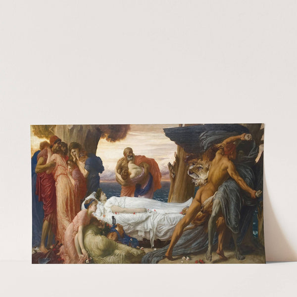 Hercules Wrestling With Death For The Body Of Alcestis (C. 1869-1871) by Frederic Leighton