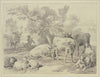 Herd with shepherds