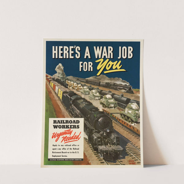 Here’s a war job for you! (1944) by Adolph Treidler