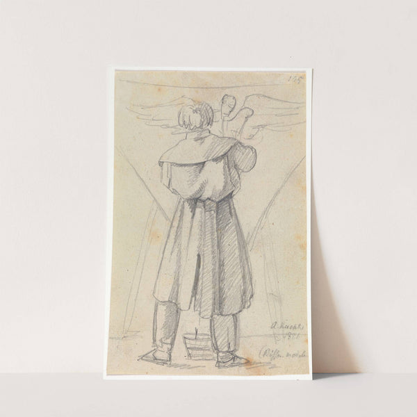 Herman Wilhelm Bissen modellerer et af pendentiverne til Christiansborg Slotskirke by Albert Küchler