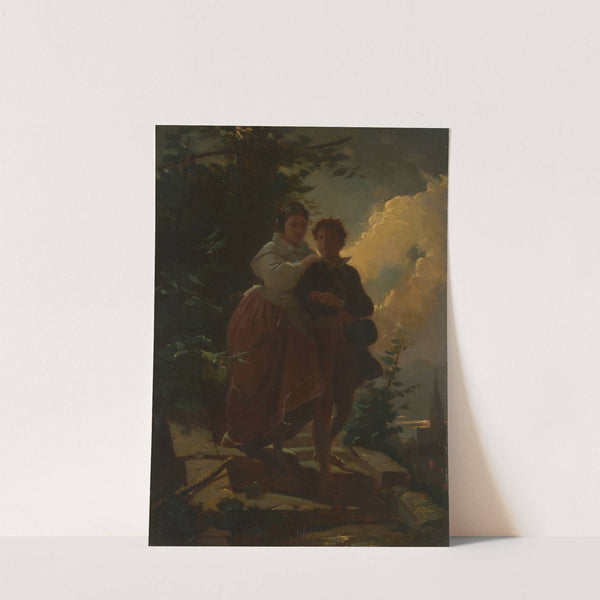 Hermann and Dorothea (1860) by Arthur von Ramberg