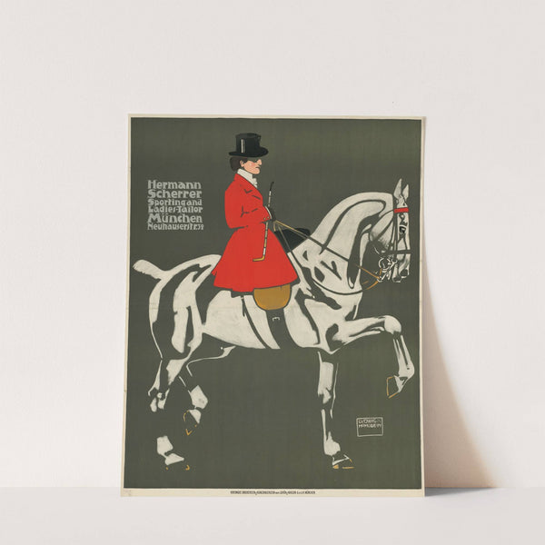 Hermann Scherrer. Sporting and Ladies-Tailor. München (1908) by Ludwig Hohlwein