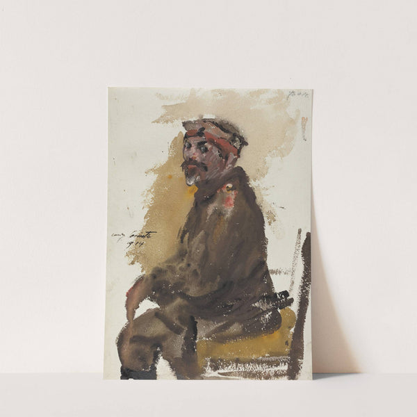 Hermann Struck In Uniform (1914) by Lovis Corinth