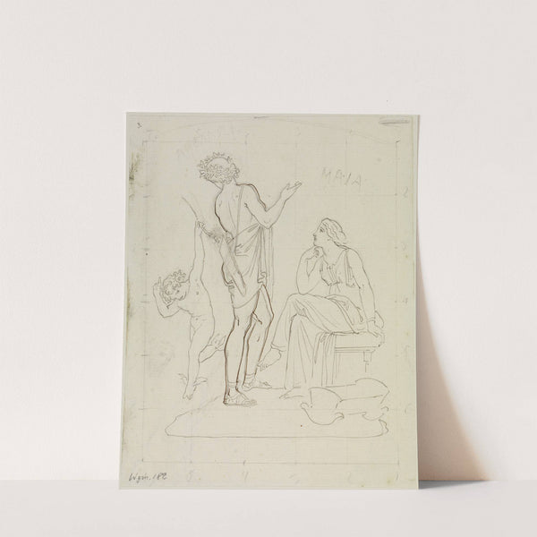 Hermes, Apoll und Maja by Moritz von Schwind