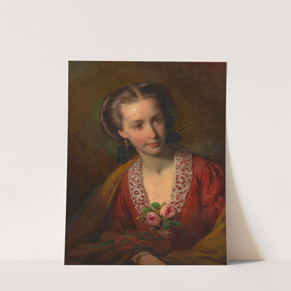 Hermine Amerling (Schwägerin Friedrich Amerlings) (1855) by Friedrich von Amerling