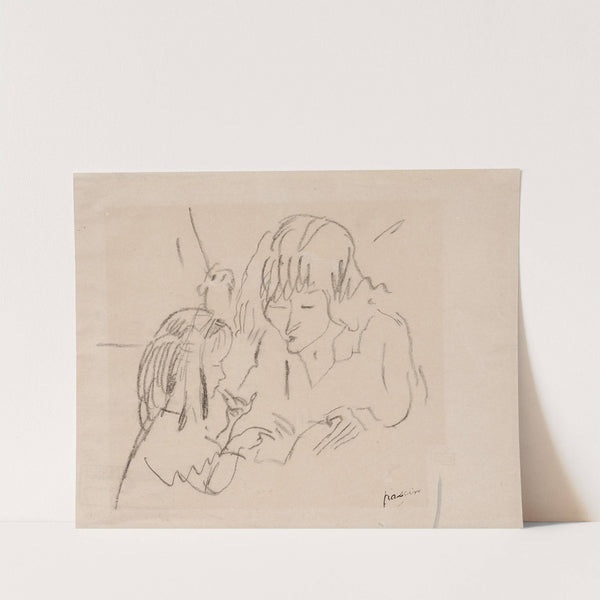 Hermine David et sa fille by Jules Pascin