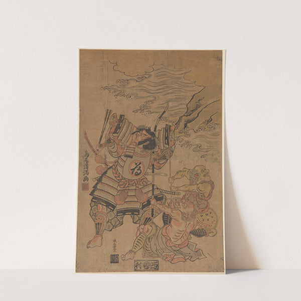 Hero Tametomo Attacked on the Isle of the Devil by Torii Kiyomitsu