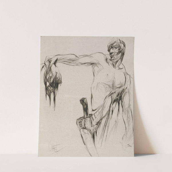 Herodias: Page 53, The head entered and mannaeus held it by the hair, at arm's length, proud from the applause by William Walcot