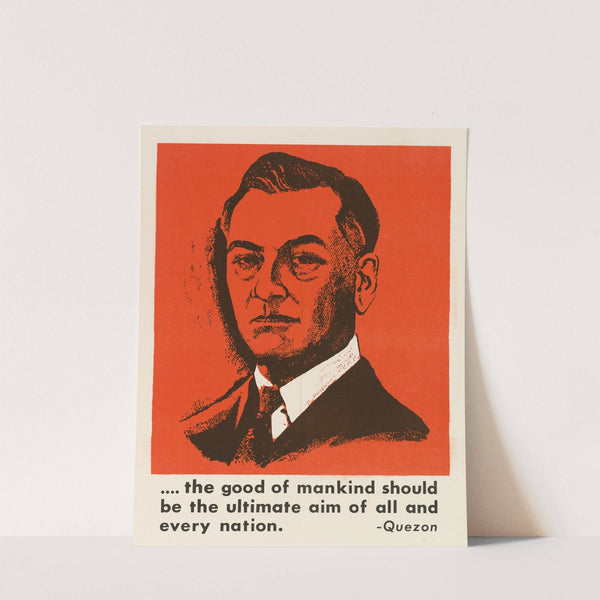 Heroes Day Posters: Quezon by U.S. Information Agency