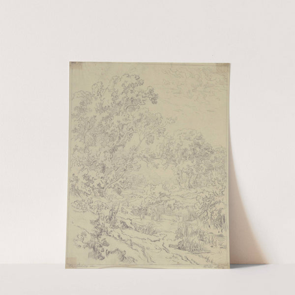 Heroische Landschaft mit Hirten by Friedrich Metz