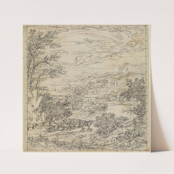 Heroische Landschaft mit Regenbogen by Joseph Anton Koch