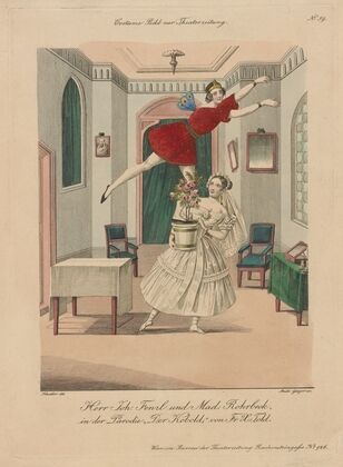 Herr Joh. Fenzl und Mad. Rohrbeck, in der Parodie ‘Der Kobold’ von Fr. X. Told (1838)