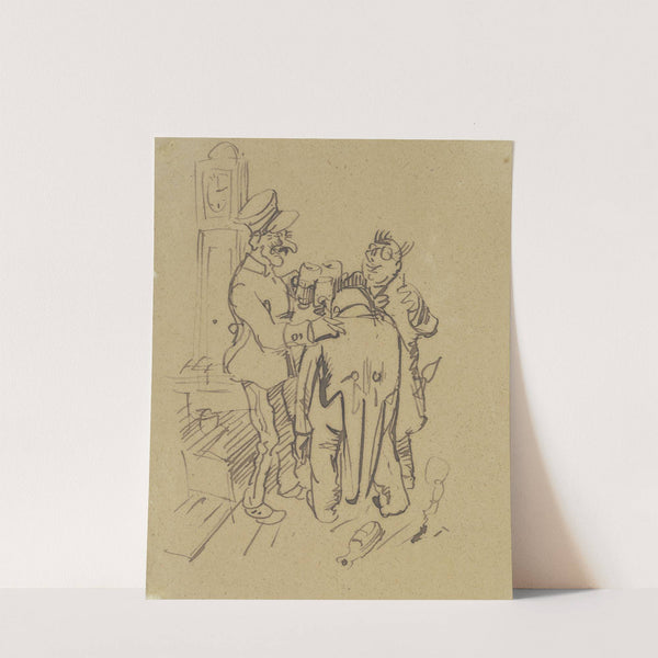 Herr Knopp im Wirtshaus by Wilhelm Busch