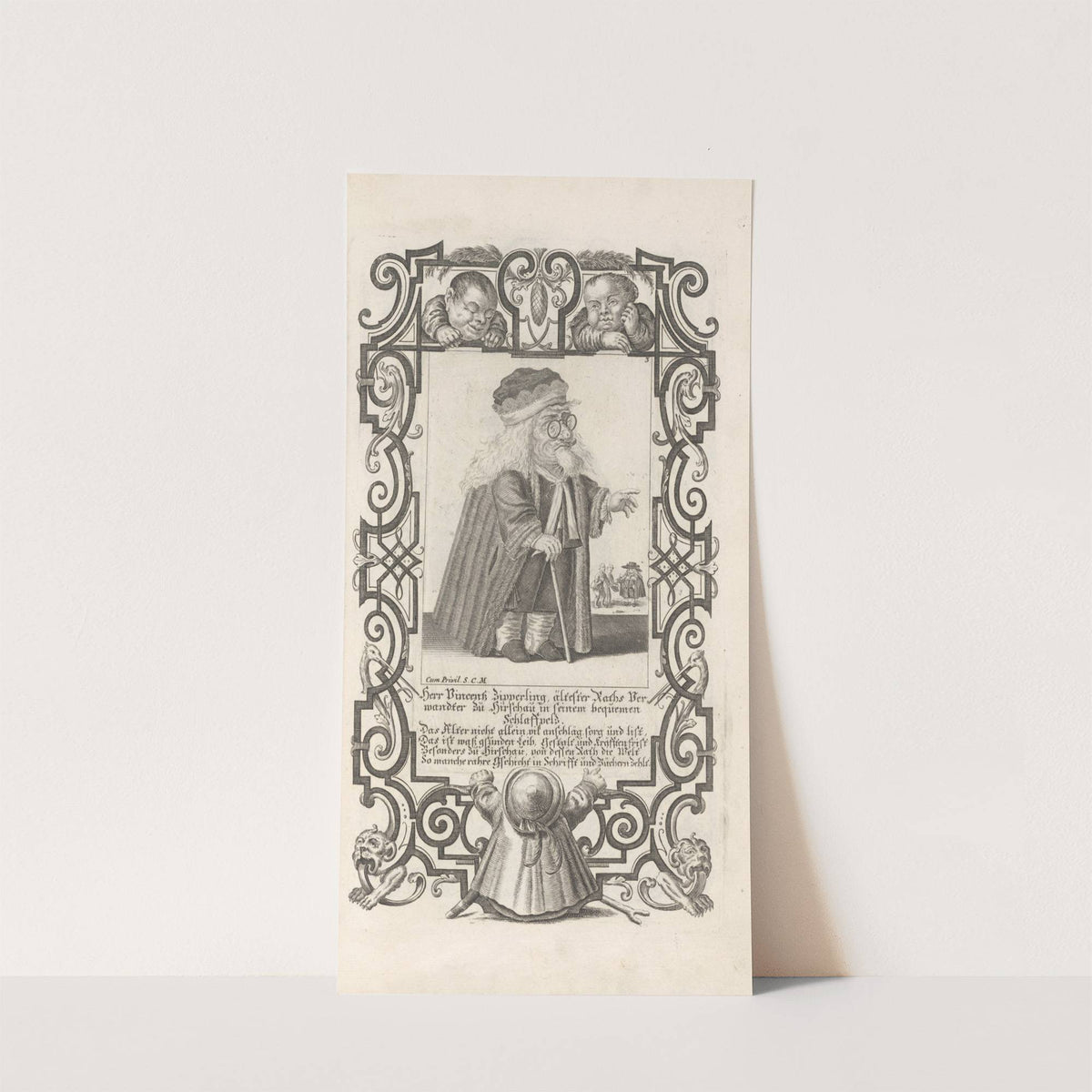 Herr Vincentz Zipperling ältester Raths Ver, Pl. 3 (1710-1719) by Elias Baeck