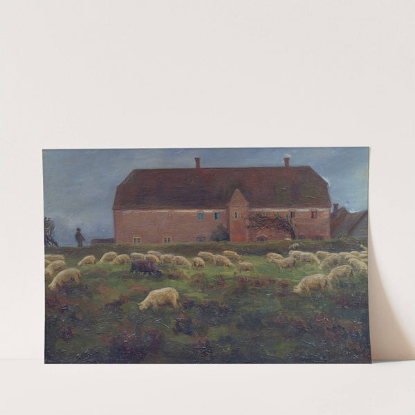 Herregården Kaas i Salling-1895 by Agnes Slott-Møller