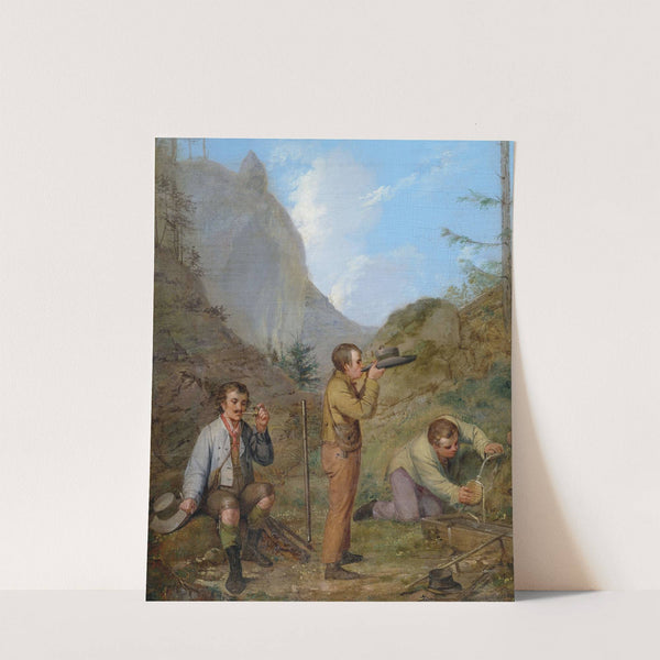 Herren Purgstall bey der Rast by Rudolf Swoboda