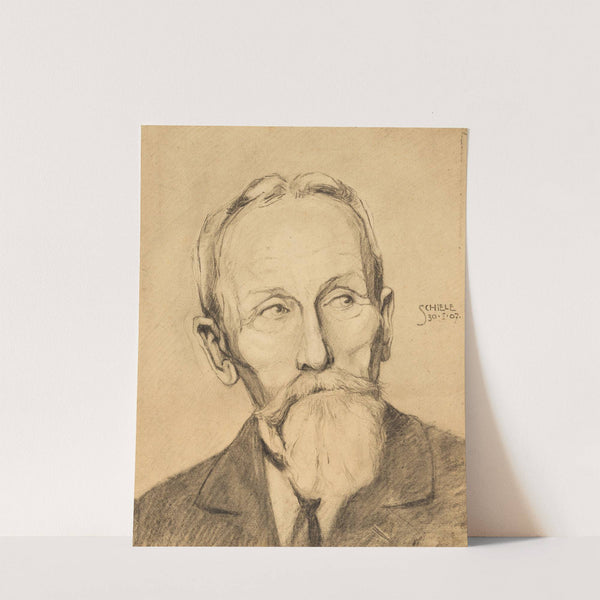 Herrenporträt mit Vollbart (1985) by Egon Schiele