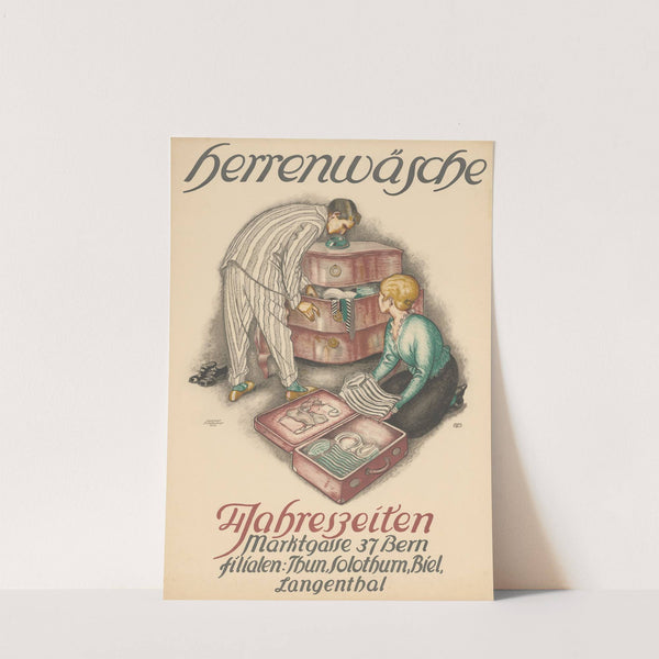 Herrenwäsche – 4 Jahreszeiten – Marktgasse 37 Bern (1919) by Burkhard Mangold