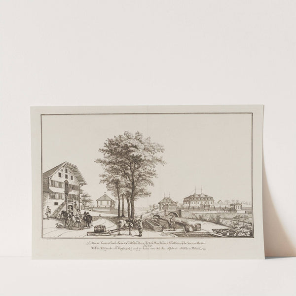 Herrn Lauis & Comp. Fabrick & Wirths Haus in der Hell Mühli beÿ Wildegg im Canton Bern. No. 30 (1789 - 1790) by Johann Jakob Aschmann
