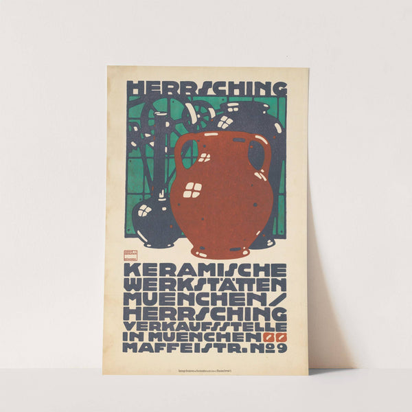 Herrsching. Keramische Werkstätten München (1910) by Ludwig Hohlwein