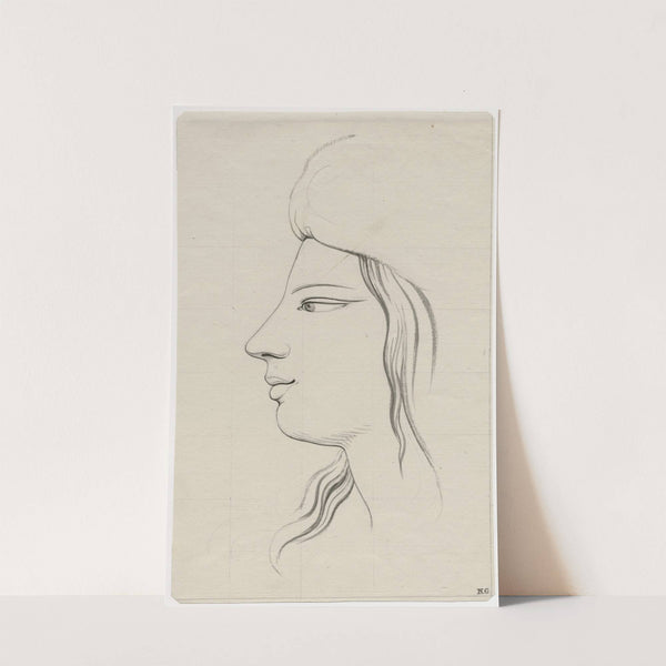 Herschepping v. PK 620 (gebeeldhouwde Egyptische kop) by David Humbert de Superville