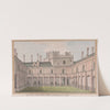 Herstmonceux Castle, East Sussex: South View of the Green Court by James Lambert of Lewes