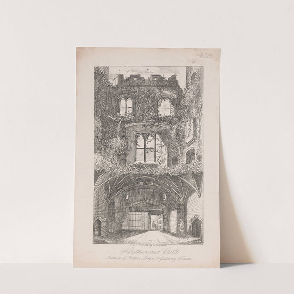 Herstmonceux Castle, Interior of Porter's Lodge and Gateway Tower by William Henry Brooke