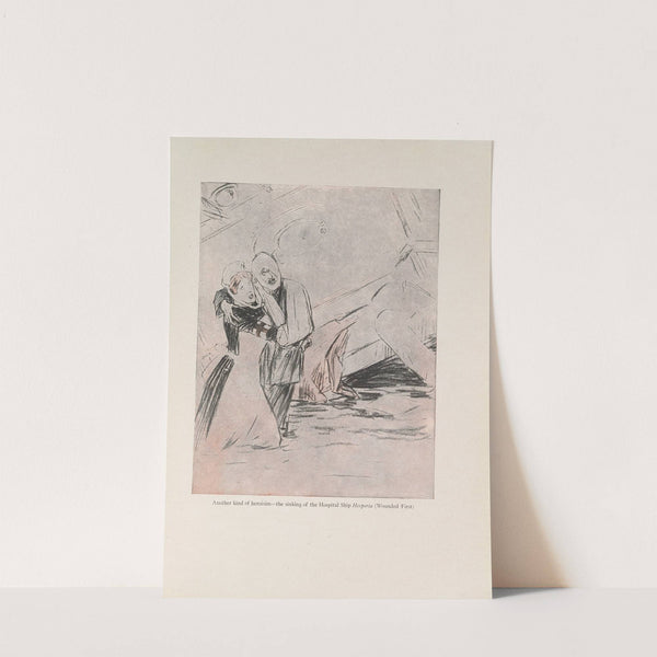 ‘Hesperia’ (Wounded First) (1916-1917) by Louis Raemaekers