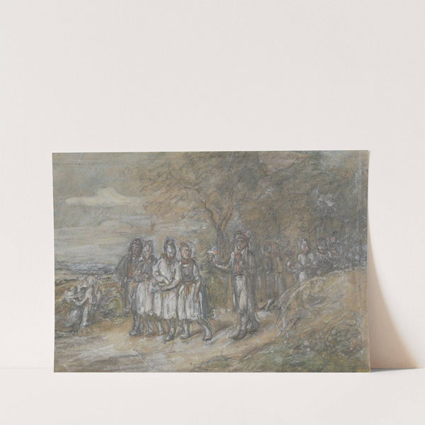 Hessian farm youths by Jakob Fürchtegott Dielmann