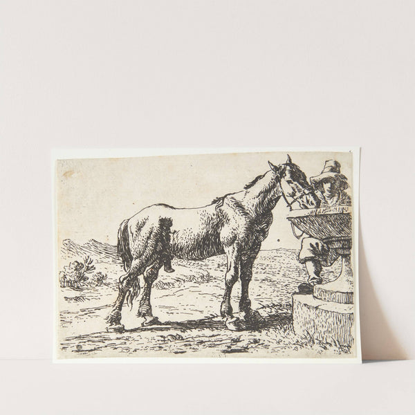 Hest ved en brønd by Pieter van Laer