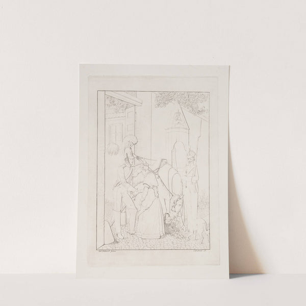 Hestegardisten tager afsked by Carl Edvard Sonne