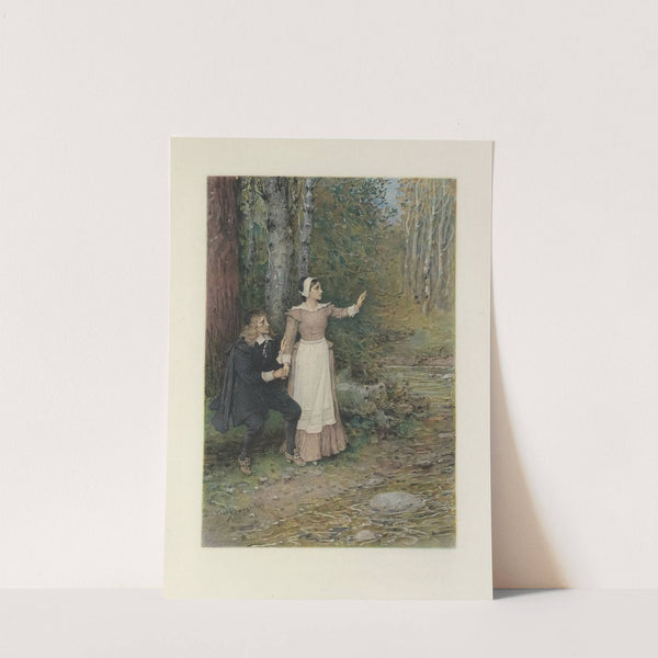 Hester throwing away the Scarlet Letter (1908) by George Henry Boughton