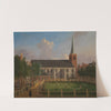 Het Begijnhof met de Engelse Kerk by Jan ten Compe