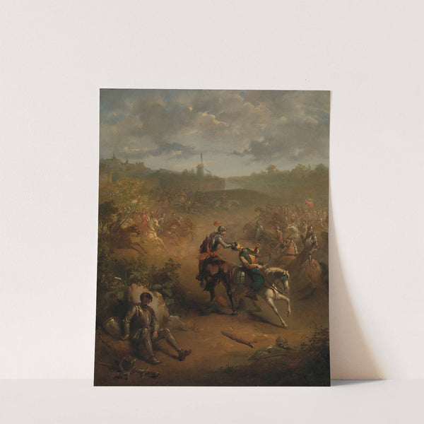 Het dappere optreden van Marcelis Bax bij Bergen op Zoom, Anno 1588 (1839 – 1866) by Jacobus van Koningsveld