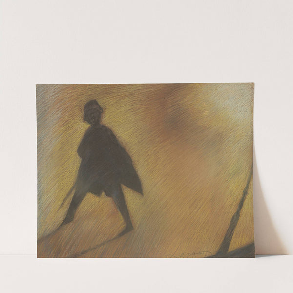 Het einde van een mooie dag - Figuur in tegenlicht by Léon Spilliaert