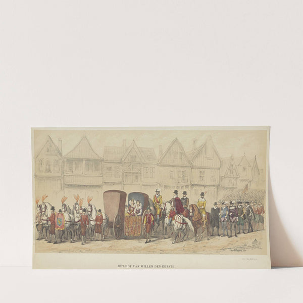Het Hof van Willem den Eerste (1856) by Pieter Wilhelmus van de Weijer