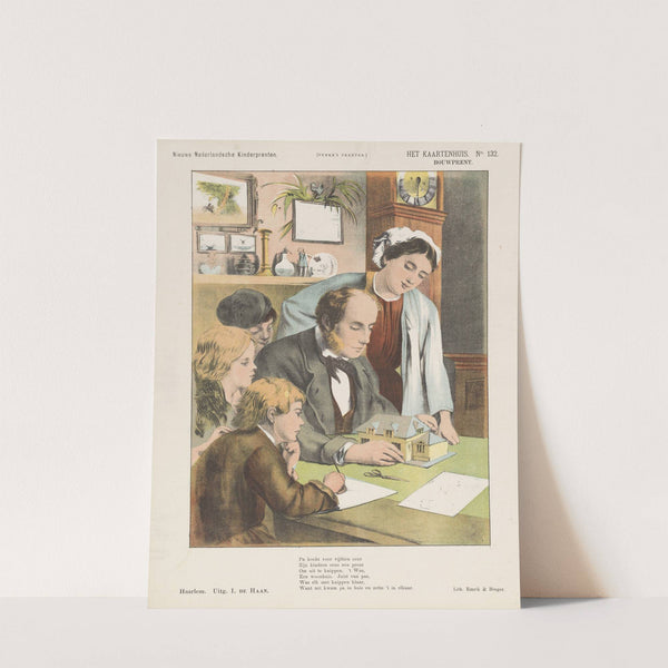 Het kaartenhuis Bouwprent (1875-1919) by Emrik & Binger