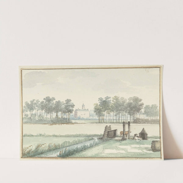 Het kasteel Ter Hooge op Walcheren (1755) by Aert Schouman