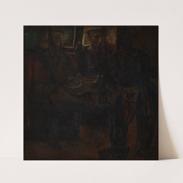 Het maal van de vissers (1921) by Constant Permeke