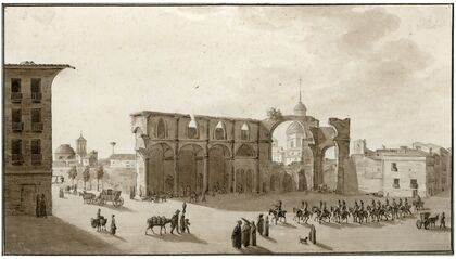 Het marktplein te Saragossa