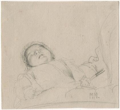Het overleden kindje van J. Maris (1869)