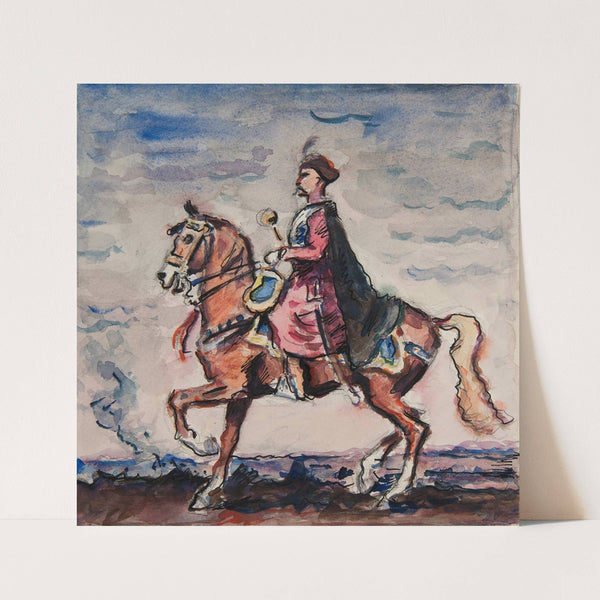 hetman na koniu (Bohdan Zenobi Chmielnicki 1595 – 1657 ) (1929-1940) by Ivan Ivanec