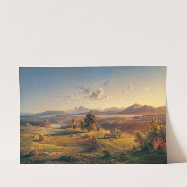 Heuernte am Chiemsee by Felix von Schiller