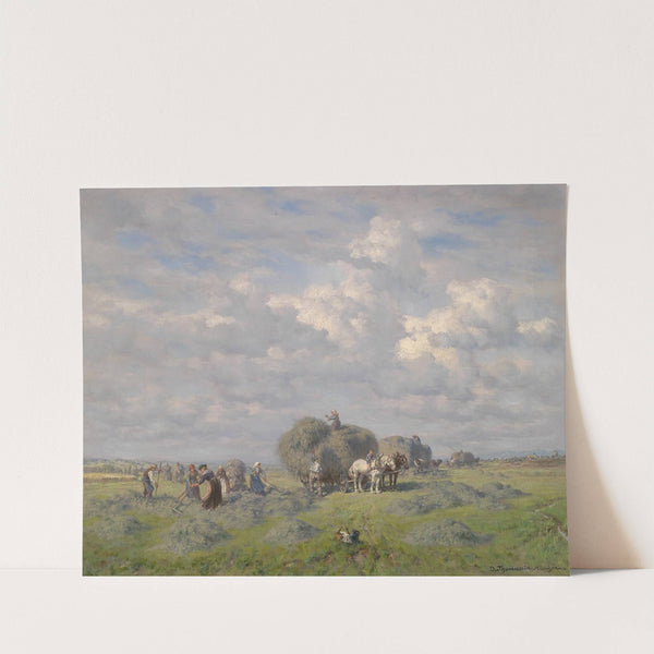 Heuernte an einem Sommertag by Désiré Thomassin